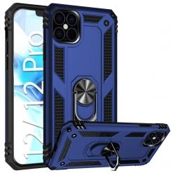 CCIPH12PIFBL - Cellet Heavy Duty IPhone 12 / 12 Pro Combo Case, Shockproof Case With Built In Ring, Kickstand And Magnet For Car Mounts Compatible To Apple IPhone 12 / 12 Pro – Blue Full Catalog