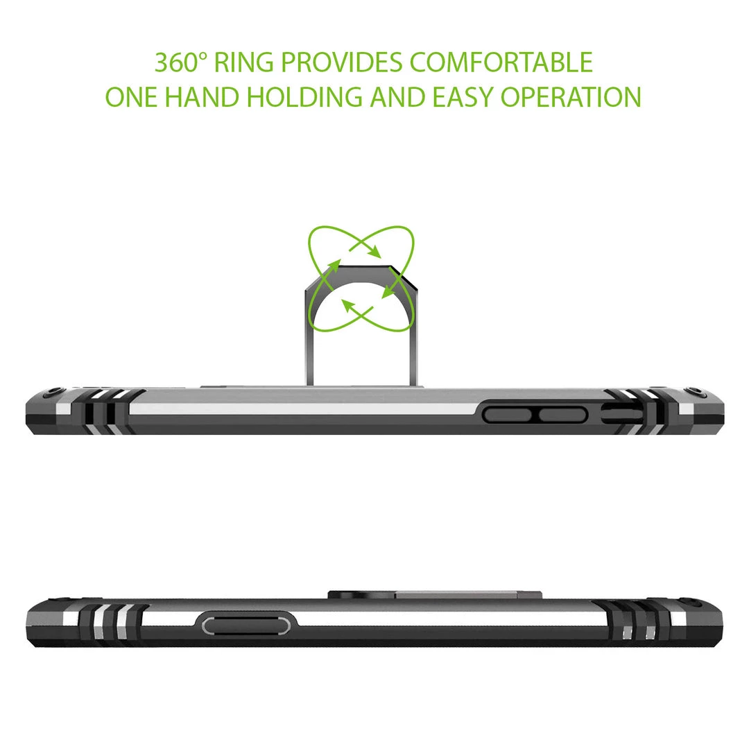 CCIPH12PIFSL - Cellet Heavy Duty IPhone 12 / 12 Pro Combo Case, Shockproof Case With Built In Ring, Kickstand And Magnet For Car Mounts Compatible To Apple IPhone 12 / 12 Pro – Silver 6 CCIPH12PIFSL - Cellet Heavy Duty IPhone 12 / 12 Pro Combo Case, Shockproof Case With Built In Ring, Kickstand And Magnet For Car Mounts Compatible To Apple IPhone 12 / 12 Pro – Silver