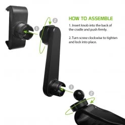 Cellet New Arrivals PH710 - Sun Visor Phone Mount, Sun Visor Clip Phone Mount Holder With 360 Degree Rotation Compatible To IPhone 12 Pro Max, 12 Pro, 12, Samsung Galaxy Note 20, 20 Plus And Other 4.7