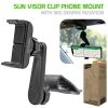 Cellet New Arrivals PH710 - Sun Visor Phone Mount, Sun Visor Clip Phone Mount Holder With 360 Degree Rotation Compatible To IPhone 12 Pro Max, 12 Pro, 12, Samsung Galaxy Note 20, 20 Plus And Other 4.7" Devices