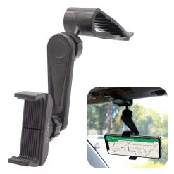 Cellet New Arrivals PH710 - Sun Visor Phone Mount, Sun Visor Clip Phone Mount Holder With 360 Degree Rotation Compatible To IPhone 12 Pro Max, 12 Pro, 12, Samsung Galaxy Note 20, 20 Plus And Other 4.7" Devices