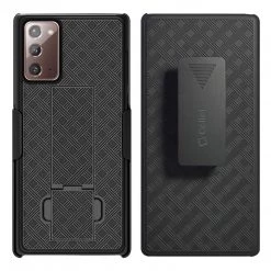 HLSAMN20 - Cellet Galaxy Note 20 Holster, Shell Holster Kickstand Case With Spring Belt Clip For Samsung Galaxy Note 20 – Black 15 HLSAMN20 - Cellet Galaxy Note 20 Holster, Shell Holster Kickstand Case With Spring Belt Clip For Samsung Galaxy Note 20 – Black