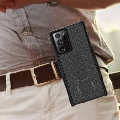 HLSAMN20U - Cellet Galaxy Note 20 Plus Holster, Shell Holster Kickstand Case With Spring Belt Clip For Samsung Galaxy Note 20 Plus - Black