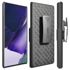 HLSAMN20U - Cellet Galaxy Note 20 Plus Holster, Shell Holster Kickstand Case With Spring Belt Clip For Samsung Galaxy Note 20 Plus - Black