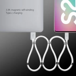 Cellet Full Catalog DCACOIL3WT - 3.3ft. (1m) Magnetic Type-C Cable, Magnetic Self Winding Type-C Charging And Data Sync Cable Compatible To Samsung Galaxy S20, S20 Plus, S20 Ultra, GPS And Tablets And Other Type-C Enabled Devices – White 14 Cellet Full Catalog DCACOIL3WT - 3.3ft. (1m) Magnetic Type-C Cable, Magnetic Self Winding Type-C Charging And Data Sync Cable Compatible To Samsung Galaxy S20, S20 Plus, S20 Ultra, GPS And Tablets And Other Type-C Enabled Devices – White