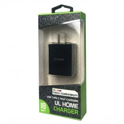 Cellet Wholesale TCC18WBK - USB-C PD Home Charger, 18 Watt Type-C UL Certified Home Charger (Cable Sold Separately) Compatible To Samsung Galaxy S21, S21 Plus, S21 Ultra, Tablets And More – Black New Arrivals