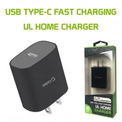 Cellet Wholesale TCC18WBK - USB-C PD Home Charger, 18 Watt Type-C UL Certified Home Charger (Cable Sold Separately) Compatible To Samsung Galaxy S21, S21 Plus, S21 Ultra, Tablets And More – Black New Arrivals