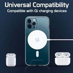 Cellet Wholesale MAGM10 - Magnetic Wireless Charger, 15 Watt Fast Charging Magnetic Wireless Charger Compatible To IPhone 13 Pro Max / 13 Pro / 13 / 13 Mini And Other QI Enabled Devices (USB-C AC Adapter Not Included) - White 13 Cellet Wholesale MAGM10 - Magnetic Wireless Charger, 15 Watt Fast Charging Magnetic Wireless Charger Compatible To IPhone 13 Pro Max / 13 Pro / 13 / 13 Mini And Other QI Enabled Devices (USB-C AC Adapter Not Included) - White