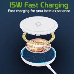 Cellet Wholesale MAGM10 - Magnetic Wireless Charger, 15 Watt Fast Charging Magnetic Wireless Charger Compatible To IPhone 13 Pro Max / 13 Pro / 13 / 13 Mini And Other QI Enabled Devices (USB-C AC Adapter Not Included) - White 14 Cellet Wholesale MAGM10 - Magnetic Wireless Charger, 15 Watt Fast Charging Magnetic Wireless Charger Compatible To IPhone 13 Pro Max / 13 Pro / 13 / 13 Mini And Other QI Enabled Devices (USB-C AC Adapter Not Included) - White