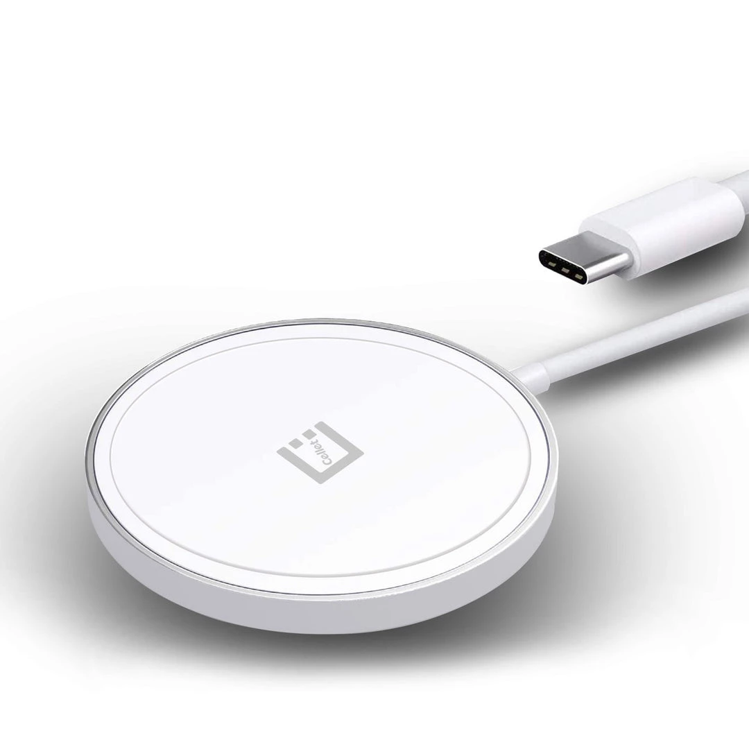 Cellet Wholesale MAGM10 - Magnetic Wireless Charger, 15 Watt Fast Charging Magnetic Wireless Charger Compatible To IPhone 13 Pro Max / 13 Pro / 13 / 13 Mini And Other QI Enabled Devices (USB-C AC Adapter Not Included) - White 2 Cellet Wholesale MAGM10 - Magnetic Wireless Charger, 15 Watt Fast Charging Magnetic Wireless Charger Compatible To IPhone 13 Pro Max / 13 Pro / 13 / 13 Mini And Other QI Enabled Devices (USB-C AC Adapter Not Included) - White