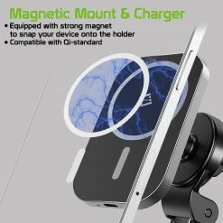 Cellet Wholesale PHWM15 - Magnetic Wireless Charging Phone Holder, Magnetic Air Vent Wireless Charger Phone Mount With Vent Stabilizer Only Compatible To IPhone 12, 12 Pro, 12 Pro Max And 12 Mini 11 Cellet Wholesale PHWM15 - Magnetic Wireless Charging Phone Holder, Magnetic Air Vent Wireless Charger Phone Mount With Vent Stabilizer Only Compatible To IPhone 12, 12 Pro, 12 Pro Max And 12 Mini