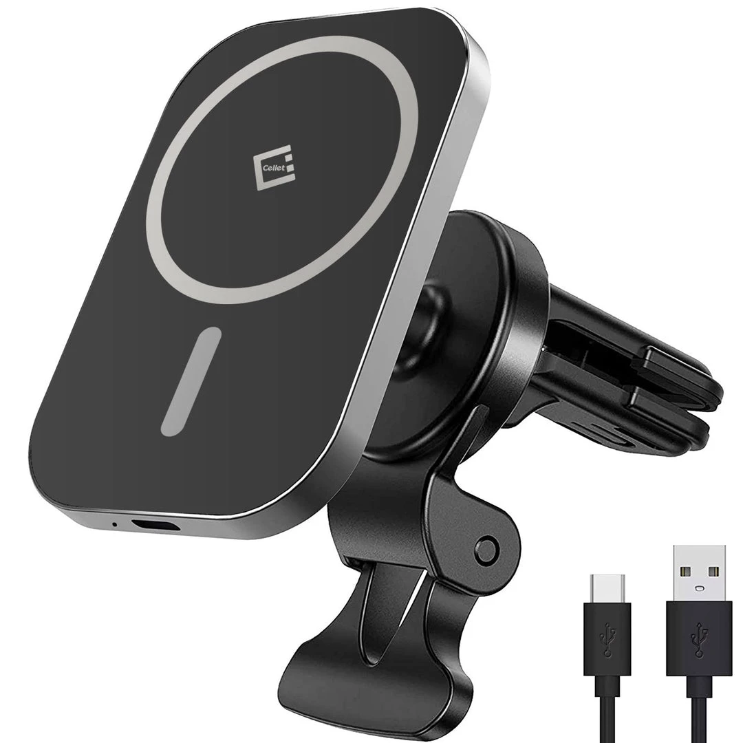 Cellet Wholesale PHWM15 - Magnetic Wireless Charging Phone Holder, Magnetic Air Vent Wireless Charger Phone Mount With Vent Stabilizer Only Compatible To IPhone 12, 12 Pro, 12 Pro Max And 12 Mini 2 Cellet Wholesale PHWM15 - Magnetic Wireless Charging Phone Holder, Magnetic Air Vent Wireless Charger Phone Mount With Vent Stabilizer Only Compatible To IPhone 12, 12 Pro, 12 Pro Max And 12 Mini