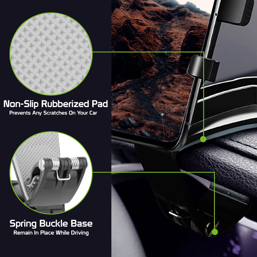 Cellet Wholesale PHD280 - Multipurpose Spring Clip Phone Holder, Dashboard, Sun Visor & Rear View Mirror Clip Mount With Heavy Duty Spring Base, 360° Cradle Rotation Compatible To IPhone 12 Pro Max, 12 Pro, 12 Mini, Samsung Galaxy S21 / S21 Plus, S21 Ultra & More Full Catalog 6 Cellet Wholesale PHD280 - Multipurpose Spring Clip Phone Holder, Dashboard, Sun Visor & Rear View Mirror Clip Mount With Heavy Duty Spring Base, 360° Cradle Rotation Compatible To IPhone 12 Pro Max, 12 Pro, 12 Mini, Samsung Galaxy S21 / S21 Plus, S21 Ultra & More Full Catalog
