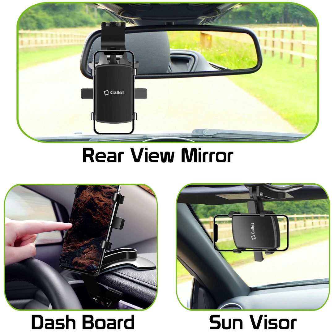 Cellet Wholesale PHD280 - Multipurpose Spring Clip Phone Holder, Dashboard, Sun Visor & Rear View Mirror Clip Mount With Heavy Duty Spring Base, 360° Cradle Rotation Compatible To IPhone 12 Pro Max, 12 Pro, 12 Mini, Samsung Galaxy S21 / S21 Plus, S21 Ultra & More Full Catalog 9 Cellet Wholesale PHD280 - Multipurpose Spring Clip Phone Holder, Dashboard, Sun Visor & Rear View Mirror Clip Mount With Heavy Duty Spring Base, 360° Cradle Rotation Compatible To IPhone 12 Pro Max, 12 Pro, 12 Mini, Samsung Galaxy S21 / S21 Plus, S21 Ultra & More Full Catalog