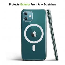 Full Catalog CCIPH12MINICL - IPhone 12 Mini, Slim Transparent Shockproof And Scratch Resistant, Mag-Safe Case For Apple IPhone 12 Mini By Cellet – Clear