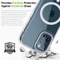 Cellet Wholesale CCIPH12PROMCL - IPhone 12 Pro Max, Slim Transparent Shockproof And Scratch Resistant Mag-safe Case For Apple IPhone 12 Pro Max By Cellet – Clear Full Catalog