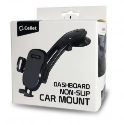 Cellet Wholesale Full Catalog PHC82 - Dashboard Phone Mount, Universal Suction Cup Dashboard Phone Holder With 360 Degree Rotation, One Touch Arm Release Button & Lock Lever Compatible To IPhone 12 Pro Max, 12 / 12 Pro, 12 Mini, Samsung Galaxy S21 / S21 Plus, S21 Ultra & More
