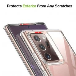 CCSAMN20CL - Galaxy Note 20, Slim Transparent Shockproof And Scratch Resistant Case With TPU Frame For Samsung Galaxy Note 20 By Cellet