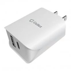 GoCellet New Arrivals TC180WT - UL Certified Dual Port Home Charger, 18 Watt USB-A And Type-C Home Charger (Cable Sold Separately) Compatible To Samsung Galaxy S21, S21 Plus, S21 Ultra, Tablets, IPads And More – White 10 GoCellet New Arrivals TC180WT - UL Certified Dual Port Home Charger, 18 Watt USB-A And Type-C Home Charger (Cable Sold Separately) Compatible To Samsung Galaxy S21, S21 Plus, S21 Ultra, Tablets, IPads And More – White