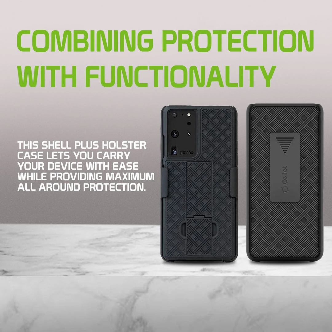 Cellet Wholesale HLSAMS21U - Cellet Galaxy S21 Ultra Holster, Shell Holster Kickstand Case With Spring Belt Clip For Samsung Galaxy S21 Ultra - Black Full Catalog 5 Cellet Wholesale HLSAMS21U - Cellet Galaxy S21 Ultra Holster, Shell Holster Kickstand Case With Spring Belt Clip For Samsung Galaxy S21 Ultra - Black Full Catalog