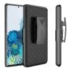 Cellet Wholesale HLSAMS20FE - Cellet Galaxy S20 5G Holster, Shell Holster Kickstand Case With Spring Belt Clip For Samsung Galaxy S20 5G - Black