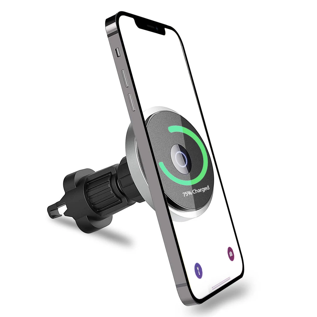 Cellet PHMAG12 - Magnetic Wireless Charging Phone Holder, Magnetic Air Vent Wireless Charger Phone Mount With Vent Stabilizer Compatible To IPhone 12, 12 Pro, 12 Pro Max And 12 Mini 2 Cellet PHMAG12 - Magnetic Wireless Charging Phone Holder, Magnetic Air Vent Wireless Charger Phone Mount With Vent Stabilizer Compatible To IPhone 12, 12 Pro, 12 Pro Max And 12 Mini