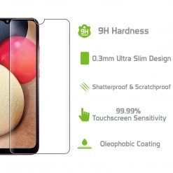 Cellet Wholesale SGSAMA02S - Samsung Galaxy A02s Full Coverage Screen Protector, Premium Ultra Thin Full Coverage Tempered Glass Screen Protector For Samsung Galaxy A02s By Cellet