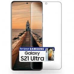 Cellet Wholesale STSAMS21U - Cellet Samsung Galaxy S21 Ultra TPU Screen Protector, Full Coverage Flexible Film Screen Protector Compatible To Samsung Galaxy S21 Ultra