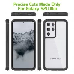 Cellet Wholesale New Arrivals CCSAMS21UHBK - Samsung Galaxy S21 Ultra, Slim Transparent And Scratch Resistant Case Compatible To Samsung Galaxy S21 Ultra