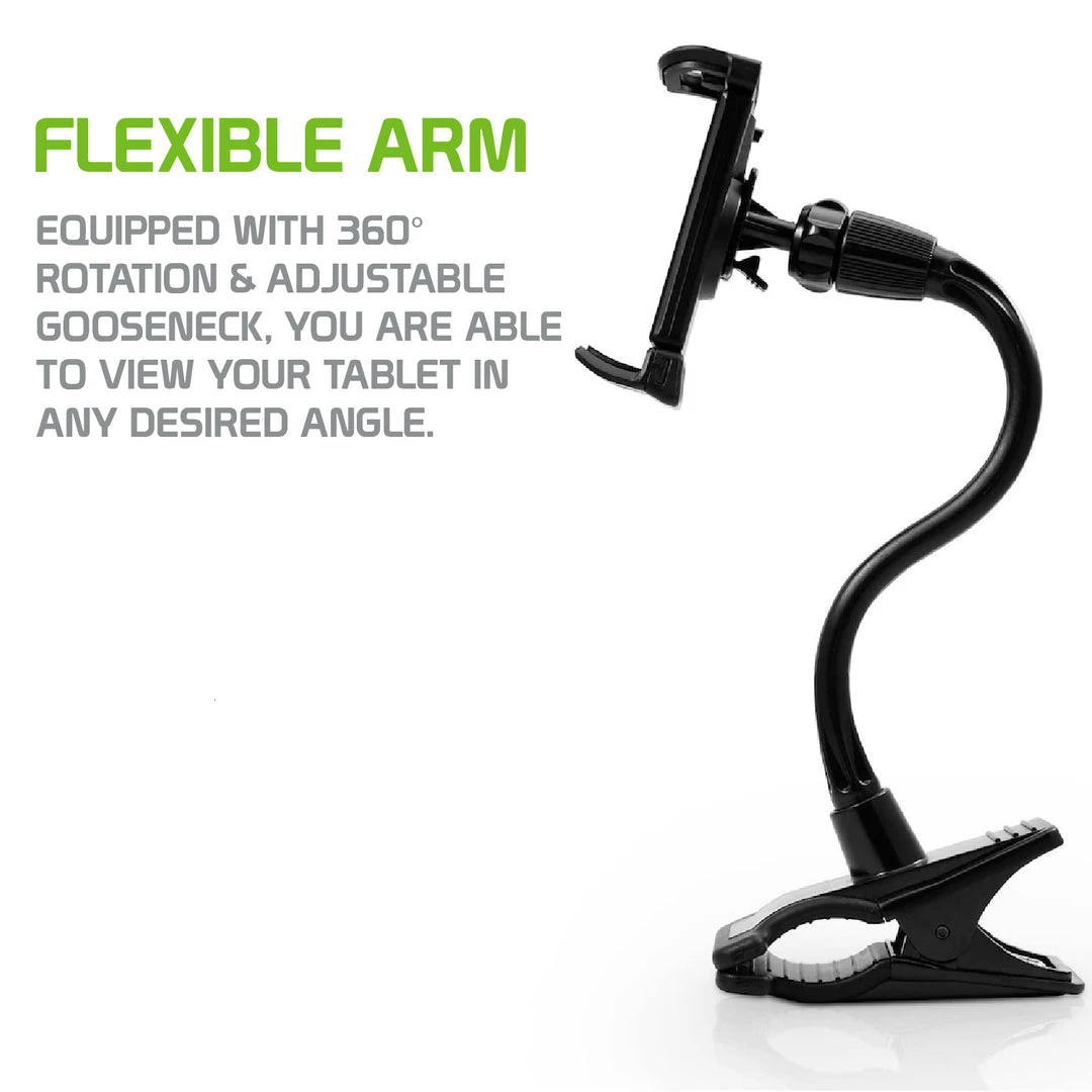 Cellet Wholesale New Arrivals PH500 - Tablet/Smartphone Clip Holder, Tablet/iPad & Smartphone Desktop Mount With Heavy Duty Clip, Adjustable Gooseneck And 360 Degree Rotation Compatible To IPhone 12 Pro Max, 12 Pro, Galaxy S21, S21 Plus, IPad Pro, IPad Mini Nintendo Switch And More 4 Cellet Wholesale New Arrivals PH500 - Tablet/Smartphone Clip Holder, Tablet/iPad & Smartphone Desktop Mount With Heavy Duty Clip, Adjustable Gooseneck And 360 Degree Rotation Compatible To IPhone 12 Pro Max, 12 Pro, Galaxy S21, S21 Plus, IPad Pro, IPad Mini Nintendo Switch And More