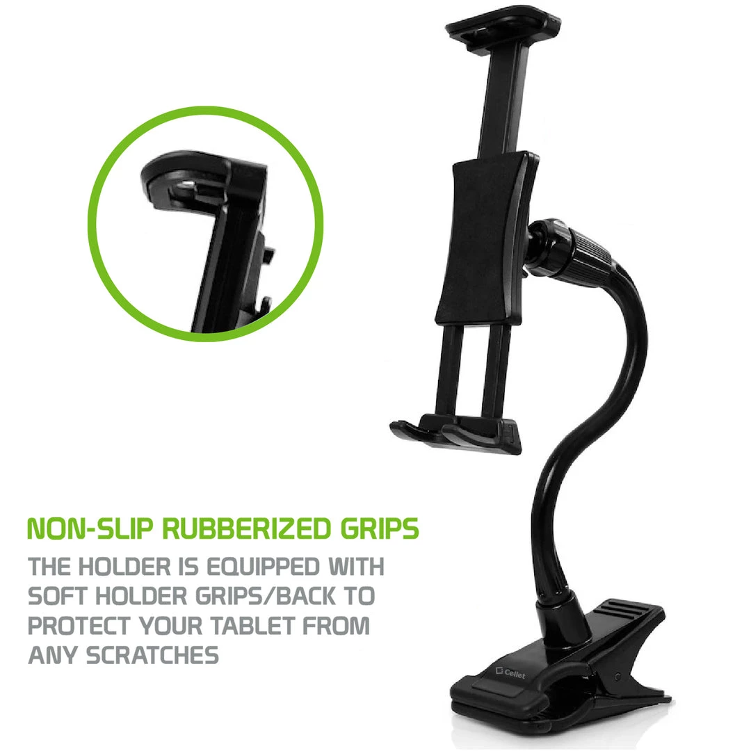 Cellet Wholesale New Arrivals PH500 - Tablet/Smartphone Clip Holder, Tablet/iPad & Smartphone Desktop Mount With Heavy Duty Clip, Adjustable Gooseneck And 360 Degree Rotation Compatible To IPhone 12 Pro Max, 12 Pro, Galaxy S21, S21 Plus, IPad Pro, IPad Mini Nintendo Switch And More 5 Cellet Wholesale New Arrivals PH500 - Tablet/Smartphone Clip Holder, Tablet/iPad & Smartphone Desktop Mount With Heavy Duty Clip, Adjustable Gooseneck And 360 Degree Rotation Compatible To IPhone 12 Pro Max, 12 Pro, Galaxy S21, S21 Plus, IPad Pro, IPad Mini Nintendo Switch And More