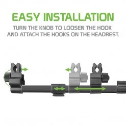 Cellet Wholesale PH360 - Headrest Tablet/Smartphone Holder, Universal Headrest Tablet/iPad And Phone Mount Holder With Extendable Telescopic Arm & 360 Degree Rotation For Apple IPad, IPad Pro, IPad Mini, IPhones & Other Smartphones & Tablets (fits Up To 10”) - Black New Arrivals