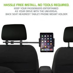 Cellet Wholesale PH360 - Headrest Tablet/Smartphone Holder, Universal Headrest Tablet/iPad And Phone Mount Holder With Extendable Telescopic Arm & 360 Degree Rotation For Apple IPad, IPad Pro, IPad Mini, IPhones & Other Smartphones & Tablets (fits Up To 10”) - Black New Arrivals