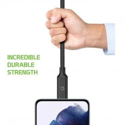 Cellet Wholesale New Arrivals DCCEXT - Type-C Male To Type-C Female Cable, Cellet 3.3ft (1m) Braided USB Type-C Male To Type-C Female Data Cable Compatible To Samsung Galaxy S20, S20 Plus, S20 Ultra, IPhone 12, 12 Pro Max, IPads And Other Type C Devices – Black