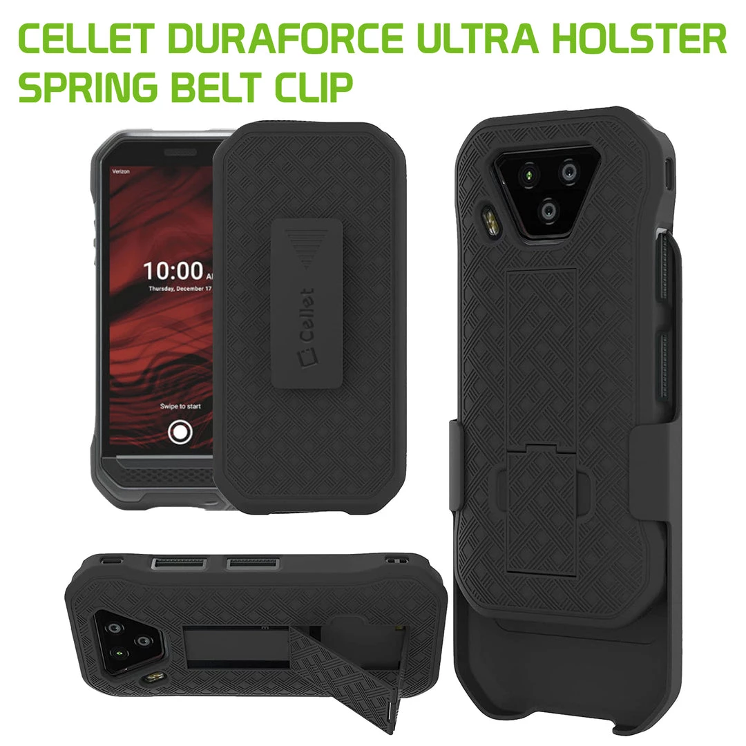 Cellet Wholesale HLKYODURAFU - Cellet DuraForce Ultra Phone Holster, Heavy-Duty Holster Phone Case With Built-in Kick-Stand And Spring Belt Clip For DuraForce Ultra 1 Cellet Wholesale HLKYODURAFU - Cellet DuraForce Ultra Phone Holster, Heavy-Duty Holster Phone Case With Built-in Kick-Stand And Spring Belt Clip For DuraForce Ultra