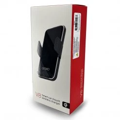 Cellet Wholesale QIV8GY-Wireless Charging Air Vent Mount, Fast Wireless Charging 15 Watt Phone Holder Mount With Auto Touch Release And Lock Cradle And 360 Degree Rotation Compatible To IPhone 13, 13 Pro, 13 Pro Max And 13 Mini And More - Gray New Arrivals