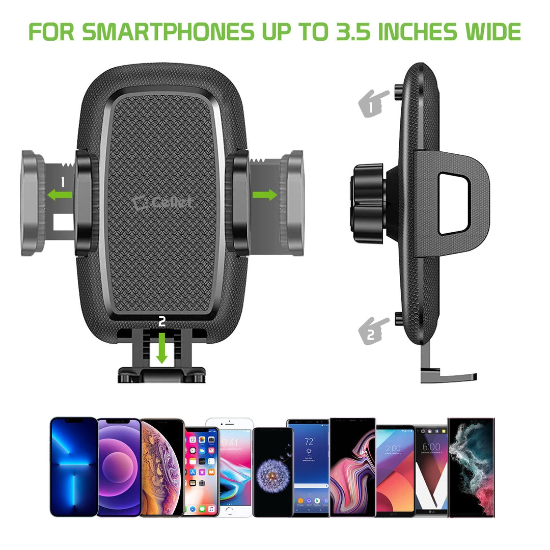 Cellet Wholesale New Arrivals PH160 - Cup Holder Mount W/ 2 Cradles, 1 For Smartphone, And 1 For Tablet 3 Cellet Wholesale New Arrivals PH160 - Cup Holder Mount W/ 2 Cradles, 1 For Smartphone, And 1 For Tablet
