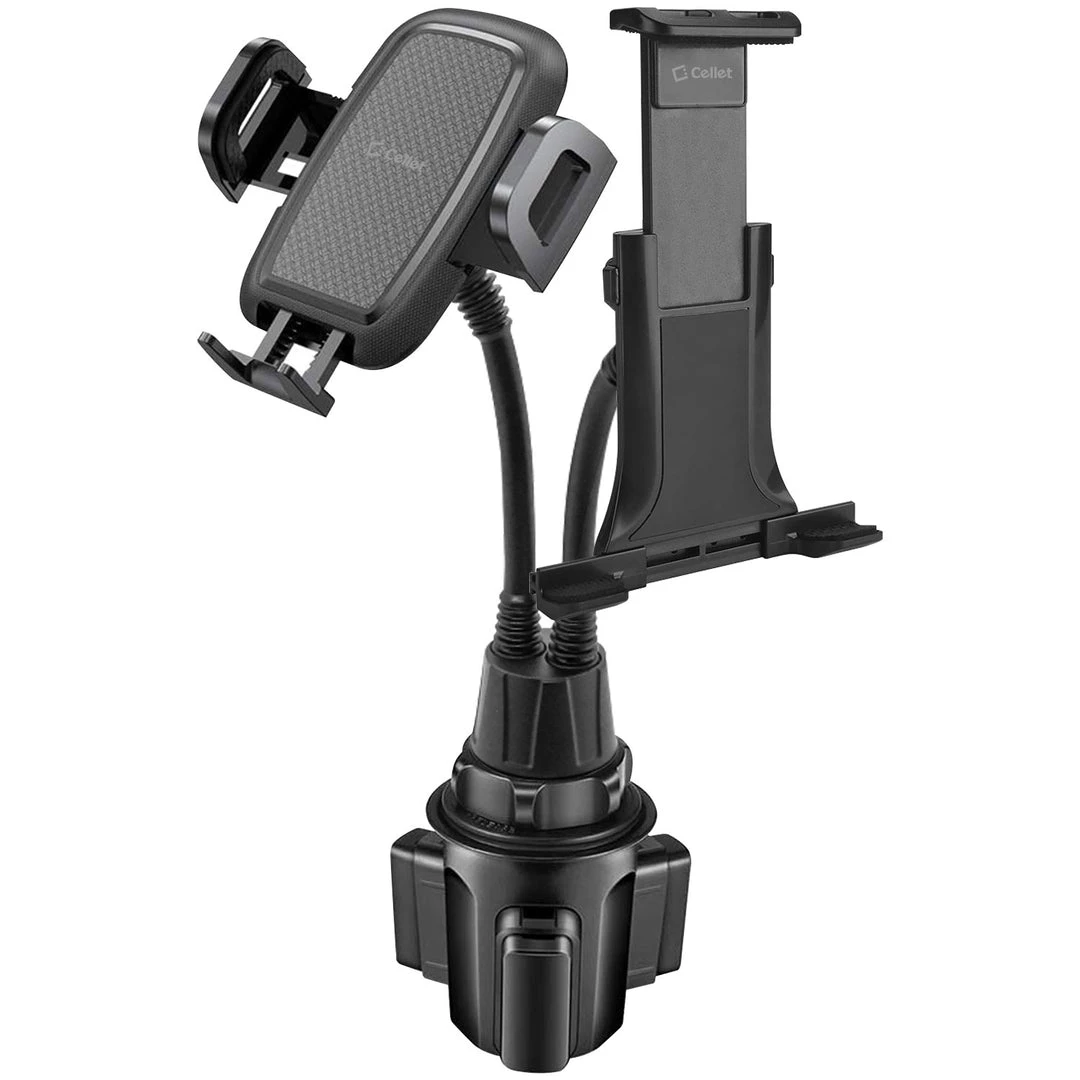 Cellet Wholesale New Arrivals PH160 - Cup Holder Mount W/ 2 Cradles, 1 For Smartphone, And 1 For Tablet 10 Cellet Wholesale New Arrivals PH160 - Cup Holder Mount W/ 2 Cradles, 1 For Smartphone, And 1 For Tablet