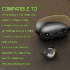 Cellet Wholesale EB400-Cellet Wireless Earbuds, Premium In-Ear Wireless Earbuds With Charging Case, Voice Notifications And Built-in Microphone And Type C USB Charging Cable Compatible To Wireless Enabled Devices - Black 14 Cellet Wholesale EB400-Cellet Wireless Earbuds, Premium In-Ear Wireless Earbuds With Charging Case, Voice Notifications And Built-in Microphone And Type C USB Charging Cable Compatible To Wireless Enabled Devices - Black