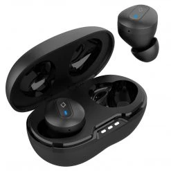 Cellet Wholesale EB400-Cellet Wireless Earbuds, Premium In-Ear Wireless Earbuds With Charging Case, Voice Notifications And Built-in Microphone And Type C USB Charging Cable Compatible To Wireless Enabled Devices - Black