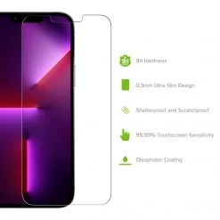GoCellet Full Catalog SGIPH13PM - Tempered Glass Screen Protector, 9H Hardness - IPhone 13 Pro Max