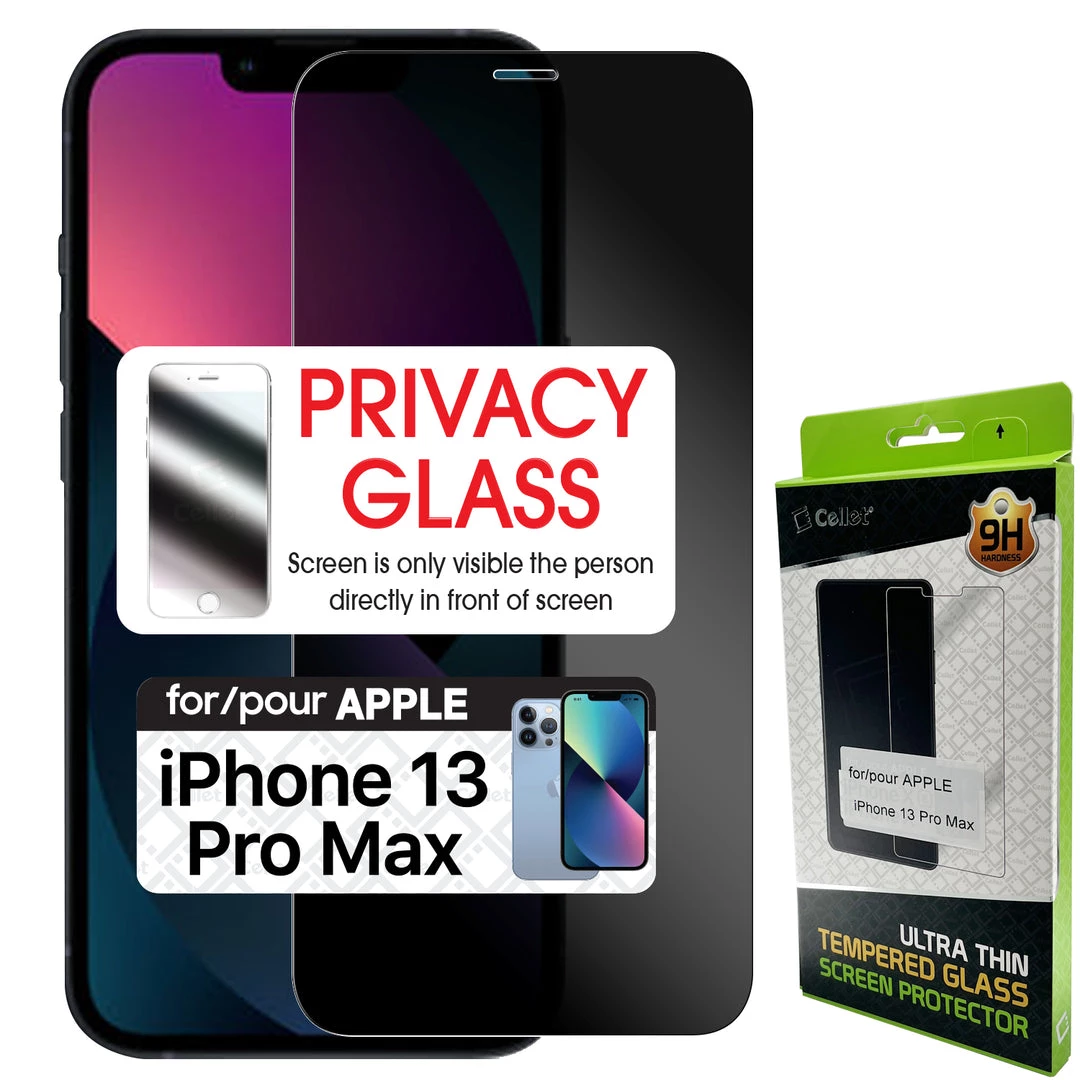 Cellet Wholesale SYIPH13PM-iPhone 13 Pro Max, Privacy Tempered Glass Screen Protector For Apple IPhone 13 Pro Max (0.8mm) By Cellet Full Catalog 1 Cellet Wholesale SYIPH13PM-iPhone 13 Pro Max, Privacy Tempered Glass Screen Protector For Apple IPhone 13 Pro Max (0.8mm) By Cellet Full Catalog