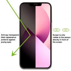 Cellet Wholesale SYIPH13P-iPhone 13/13 Pro, Privacy Tempered Glass Screen Protector For Apple IPhone 13/13 Pro (0.8mm) By Cellet