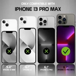 GoCellet Full Catalog CCIPH13PMCC - IPhone 13 Pro Max, Slim Transparent Shockproof And Scratch Resistant Case For Apple IPhone 13 Pro Max By Cellet – Clear