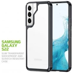 GoCellet CCSAMS22CC - Samsung Galaxy S22, Slim Transparent Shockproof And Scratch Resistant Case For Samsung Galaxy S22 By Cellet – Clear New Arrivals
