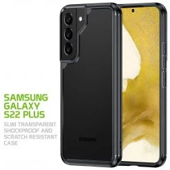 GoCellet CCSAMS22PCC - Samsung Galaxy S22 Plus, Slim Transparent Shockproof And Scratch Resistant Case For Samsung Galaxy S22 Plus By Cellet – Clear