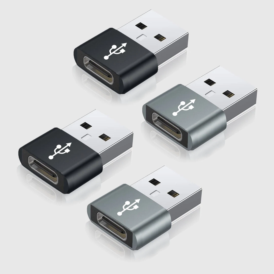 Cellet Wholesale DCDA4 - 4 Pack - USB C Female To USB Male Adapter, Type C To A Data Sync And Charger Cable Adapter Compatible To IPhone 12, MacBook Pro 2019, MacBook Air 2020, IPad Pro 2020, Samsung Galaxy S20, S20 Plus, S20 Ultra, Google Chromebook And More 3 Cellet Wholesale DCDA4 - 4 Pack - USB C Female To USB Male Adapter, Type C To A Data Sync And Charger Cable Adapter Compatible To IPhone 12, MacBook Pro 2019, MacBook Air 2020, IPad Pro 2020, Samsung Galaxy S20, S20 Plus, S20 Ultra, Google Chromebook And More