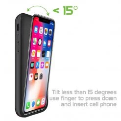 Cellet Full Catalog BIPHX - IPhone X, 5000mAh Rechargeable External Power Case For Apple IPhone X – Black (No Brand)