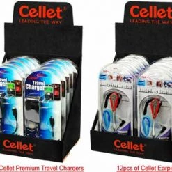 Full Catalog DIS12 - Cellet Counter Top Display For Premium Travel Chargers & Earpieces