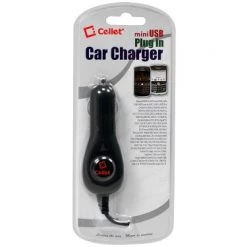 PMOTV3C - Cellet Mini USB Plug In Car Charger W/ White Light Indicator